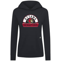 Ottawa Senators Levelwear Women's Relay Banner Arch Pullover Hoodie Black