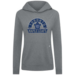 Toronto Maple Leafs Levelwear Women's Relay Banner Arch Pullover Hoodie Gray