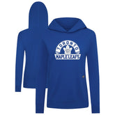 Toronto Maple Leafs Levelwear Women's Relay Banner Arch Pullover Hoodie Royal