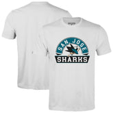 San Jose Sharks Levelwear Richmond Banner Arch T-Shirt White