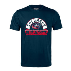 Columbus Blue Jackets Levelwear Richmond Banner Arch T-Shirt Navy