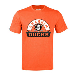 Anaheim Ducks Levelwear Richmond Banner Arch T-Shirt Heather Orange
