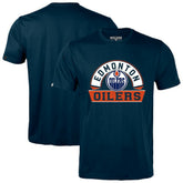 Edmonton Oilers Levelwear Richmond Banner Arch T-Shirt Navy