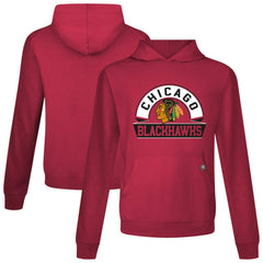 Chicago Blackhawks Levelwear Relay Banner Arch Pullover Hoodie Red