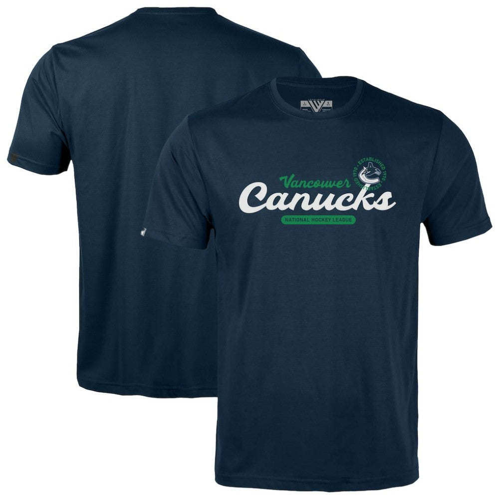 Vancouver Canucks Levelwear Youth Little Richmond Monument T-Shirt Navy