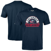 Columbus Blue Jackets Levelwear Youth Little Richmond Banner Arch T-Shirt Navy
