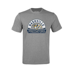 Nashville Predators Levelwear Youth Little Richmond Banner Arch T-Shirt Gray
