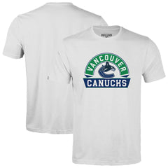 Vancouver Canucks Levelwear Youth Little Richmond Banner Arch T-Shirt White