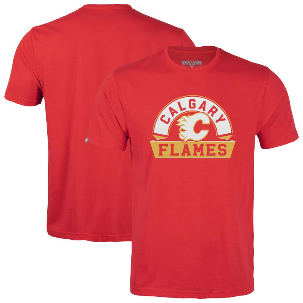 Calgary Flames Levelwear Youth Little Richmond Banner Arch T-Shirt Red