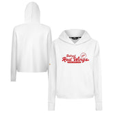 Detroit Red Wings Levelwear Women's Sweet Monument Tri-Blend Cropped Pullover Hoodie White