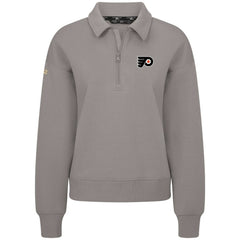 Philadelphia Flyers Levelwear Women's Canmore Quarter-Zip Pullover Gray