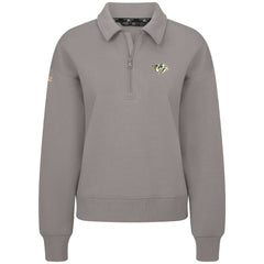 Nashville Predators Levelwear Women's Canmore Quarter-Zip Pullover Gray