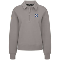 Winnipeg Jets Levelwear Women's Canmore Quarter-Zip Pullover Gray