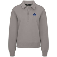 Toronto Maple Leafs Levelwear Women's Canmore Quarter-Zip Pullover Gray