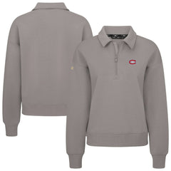 Montreal Canadiens Levelwear Women's Canmore Quarter-Zip Pullover Gray
