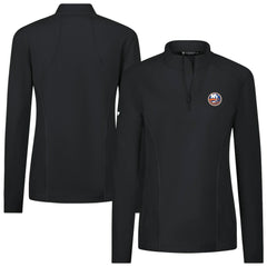 New York Islanders Levelwear Women's Upright Quarter-Zip Pullover Black