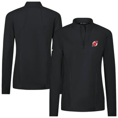 New Jersey Devils Levelwear Women's Upright Quarter-Zip Pullover Black