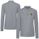 Chicago Blackhawks Levelwear Women's Upright Quarter-Zip Pullover Gray