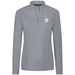 Toronto Maple Leafs Levelwear Women's Upright Quarter-Zip Pullover Gray