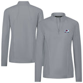 Colorado Avalanche Levelwear Women's Upright Quarter-Zip Pullover Gray