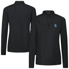 Seattle Kraken Levelwear Women's Upright Quarter-Zip Pullover Black