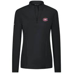 Montreal Canadiens Levelwear Women's Upright Quarter-Zip Pullover Black