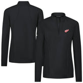 Detroit Red Wings Levelwear Women's Upright Quarter-Zip Pullover Black