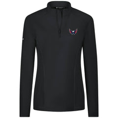 Washington Capitals Levelwear Women's Upright Quarter-Zip Pullover Black