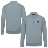 Toronto Maple Leafs Levelwear Upright Tri-Blend Quarter-Zip Pullover Gray