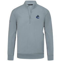 Vancouver Canucks Levelwear Upright Tri-Blend Quarter-Zip Pullover Gray