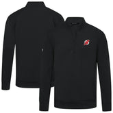 New Jersey Devils Levelwear Upright Tri-Blend Quarter-Zip Pullover Black