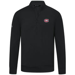 Montreal Canadiens Levelwear Upright Tri-Blend Quarter-Zip Pullover Black