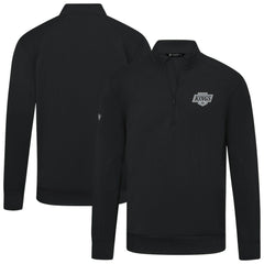 Los Angeles Kings Levelwear Upright Tri-Blend Quarter-Zip Pullover Black