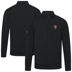 Florida Panthers Levelwear Upright Tri-Blend Quarter-Zip Pullover Black