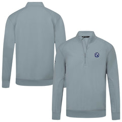 Tampa Bay Lightning Levelwear Upright Tri-Blend Quarter-Zip Pullover Gray
