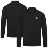 Vegas Golden Knights Levelwear Upright Tri-Blend Quarter-Zip Pullover Black