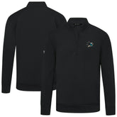 San Jose Sharks Levelwear Upright Tri-Blend Quarter-Zip Pullover Black
