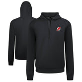 New Jersey Devils Levelwear Technic Quarter-Zip Pullover Hoodie Black