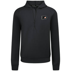 Philadelphia Flyers Levelwear Technic Quarter-Zip Pullover Hoodie Black