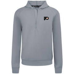 Philadelphia Flyers Levelwear Technic Quarter-Zip Pullover Hoodie Gray