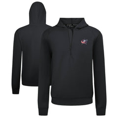 Columbus Blue Jackets Levelwear Technic Quarter-Zip Pullover Hoodie Black