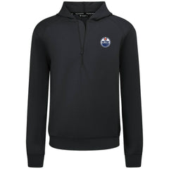 Edmonton Oilers Levelwear Technic Quarter-Zip Pullover Hoodie Black