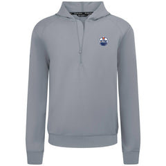 Edmonton Oilers Levelwear Technic Quarter-Zip Pullover Hoodie Gray