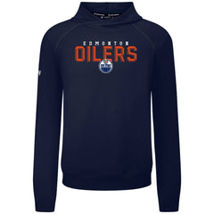 Edmonton Oilers Levelwear Mandate Carve Tri-Blend Pullover Hoodie Navy