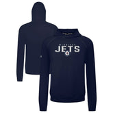 Winnipeg Jets Levelwear Mandate Carve Tri-Blend Pullover Hoodie Navy