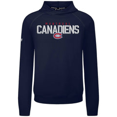 Montreal Canadiens Levelwear Mandate Carve Tri-Blend Pullover Hoodie Navy