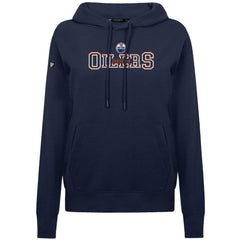 Edmonton Oilers Levelwear Women's Adorn Journey Pullover Hoodie Navy