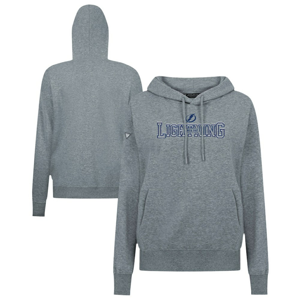 Tampa Bay Lightning Levelwear Women's Adorn Journey Pullover Hoodie Gray