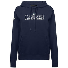Vancouver Canucks Levelwear Women's Adorn Journey Pullover Hoodie Navy