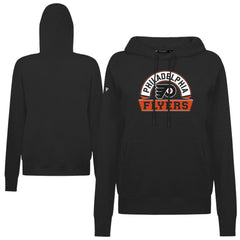 Philadelphia Flyers Levelwear Women's Adorn Banner Arch Pullover Hoodie Black